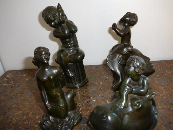 Just Andersen figurer lot af 4 stk - Image 3