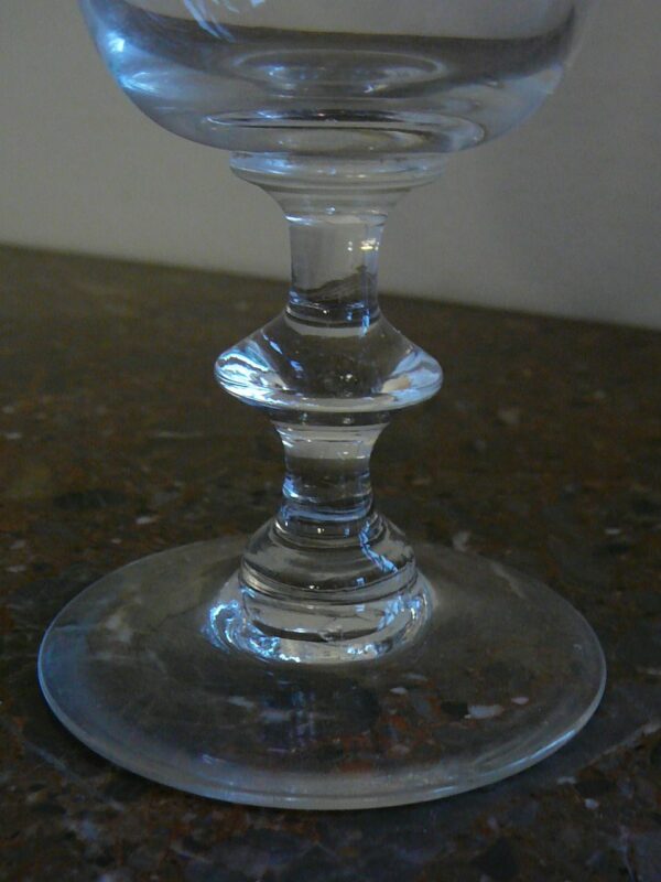 Christian VIII Rødvins Berlinois glas uden slibning - Image 4