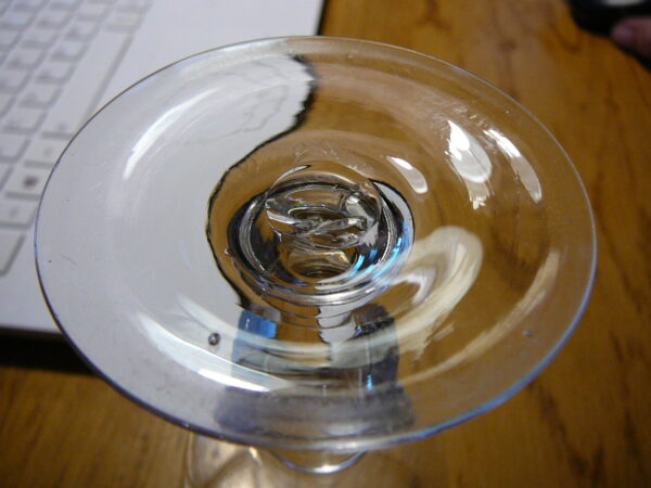 Christian VIII Rødvins Berlinois glas uden slibning - Image 3