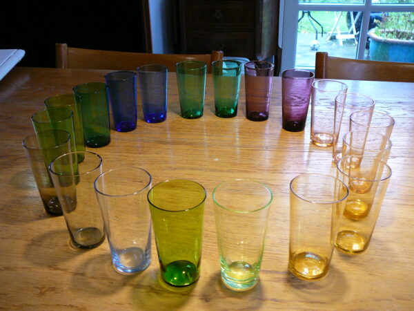 Kulørte sodavandsglas fra Holmegaard - Image 2