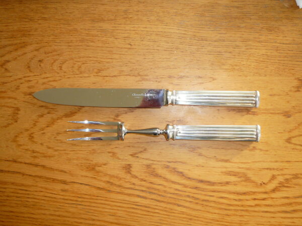Forskærersæt Christofle Triade / 2-Piece Roast Carving Set Sølvplet - Image 3