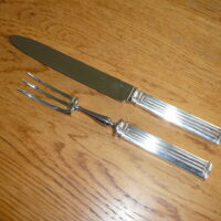 Forskærersæt Christofle Triade / 2-Piece Roast Carving Set Sølvplet