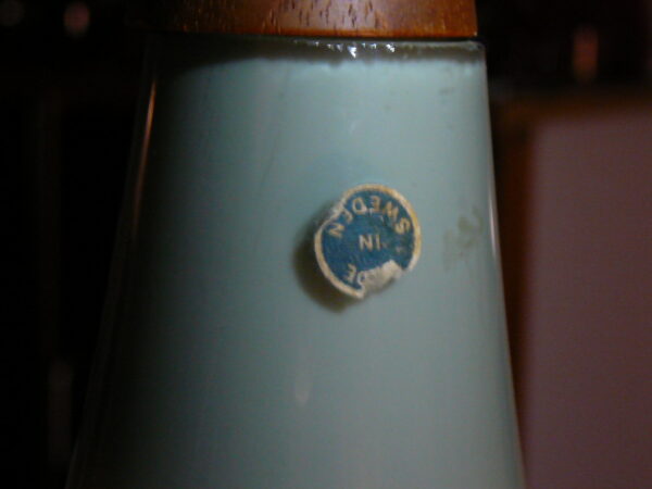 50'er pendel i glas og teak - Image 7