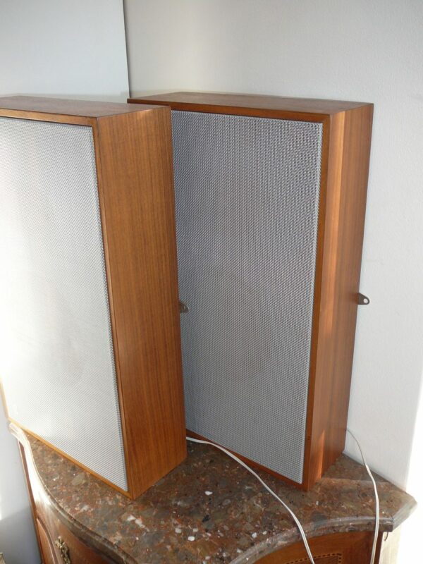 Et par Braun L 450/2 højttalere i teak og aluminium - Image 6