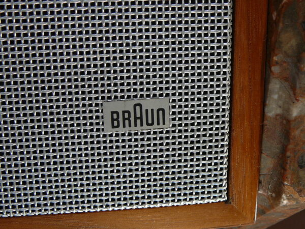 Et par Braun L 450/2 højttalere i teak og aluminium - Image 4