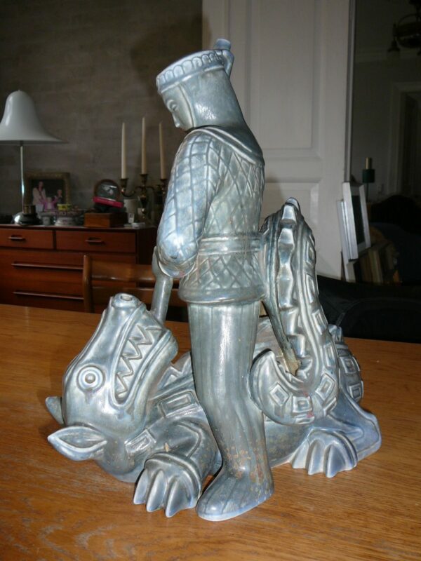 Stentøjsfigur Sankt Michael & Dragen - Image 6