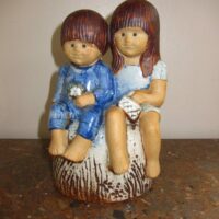 Gustavsberg Lisa Larson 'Syskon' figur keramik