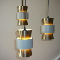 Mid Century suspension lamp Carl Thore / Jo Hammerborg teak ophæng