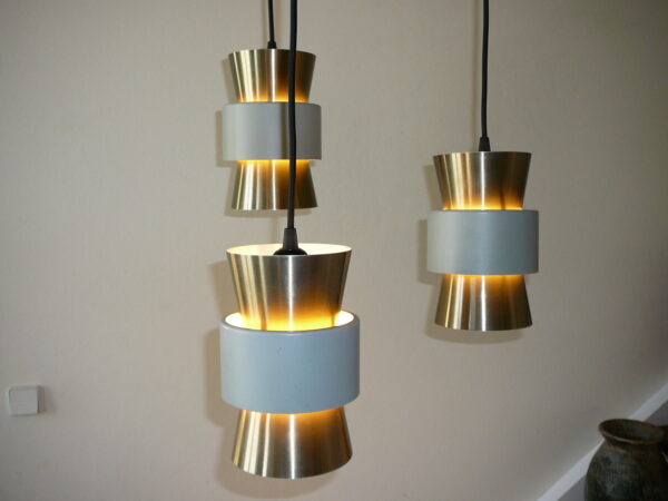 Mid Century suspension lamp Carl Thore / Jo Hammerborg teak ophæng