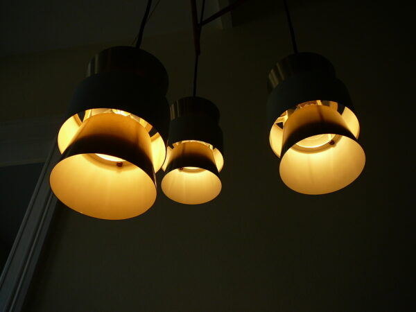 Mid Century suspension lamp Carl Thore / Jo Hammerborg teak ophæng - Image 3