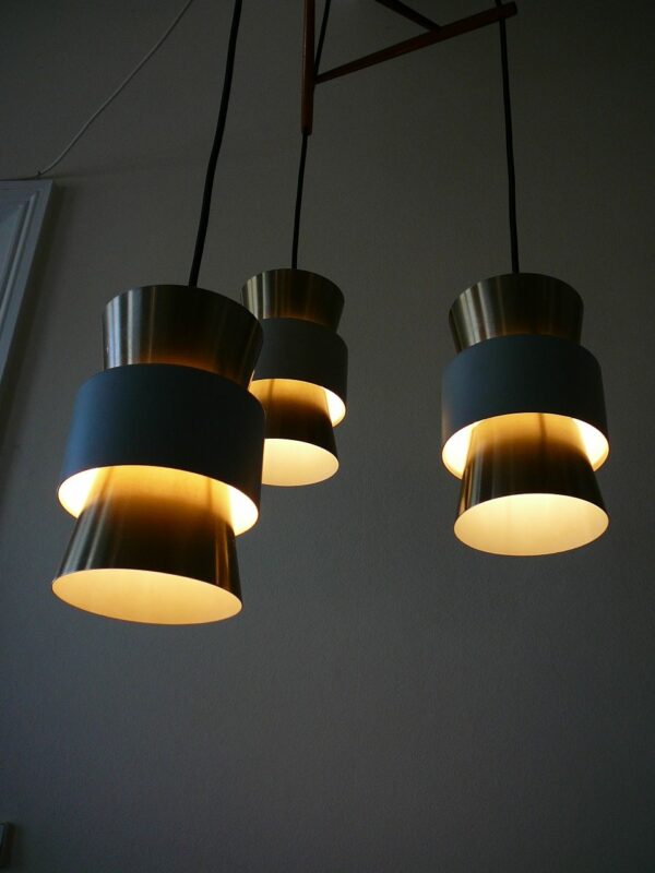 Mid Century suspension lamp Carl Thore / Jo Hammerborg teak ophæng - Image 5