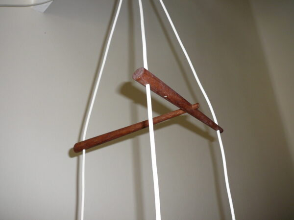 Mid Century Suspension lamp med ophæng i teak - Image 6