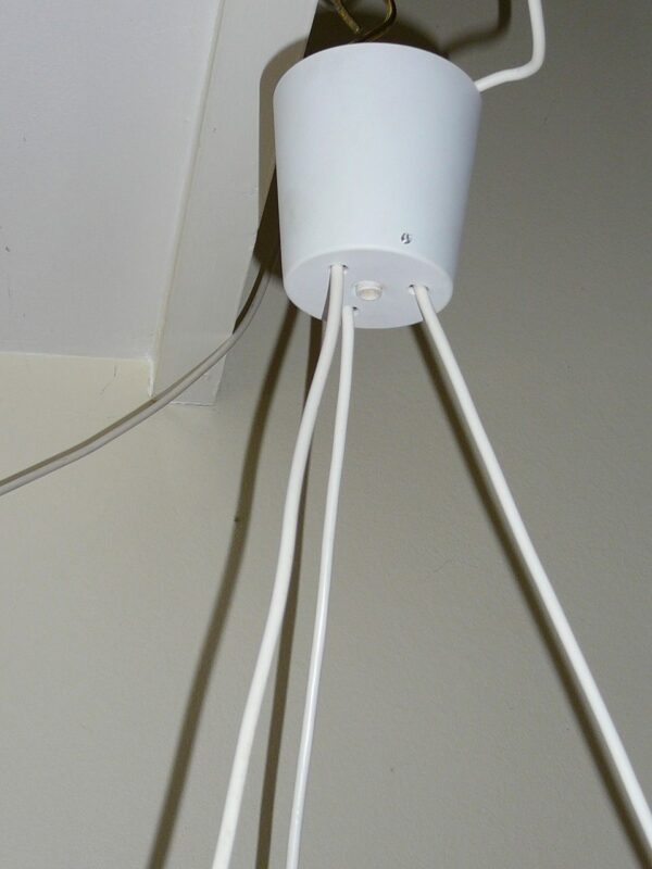 Mid Century Suspension lamp med ophæng i teak - Image 7