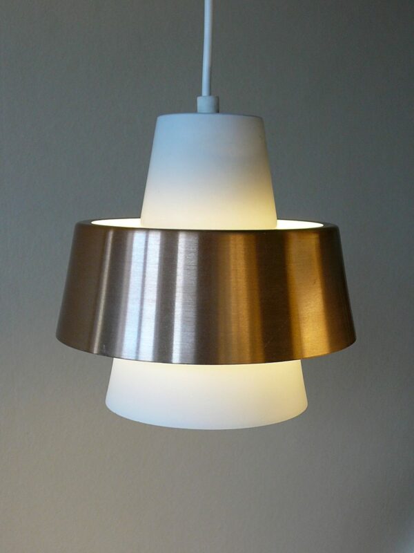 Mid Century Suspension lamp med ophæng i teak - Image 8