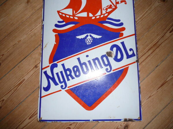 Emaljeskilt Nykøbing Pilsner - Image 3