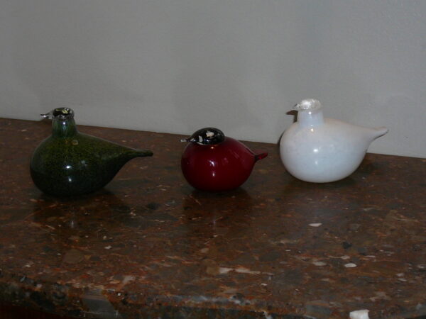 Glas, 3 stk Birds By Oiva Toikka Terne snipe Puffball, Iittala - Image 6