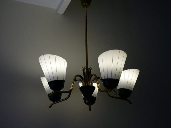 5 armet 50'er loftlampe stilnovo stil - Image 3
