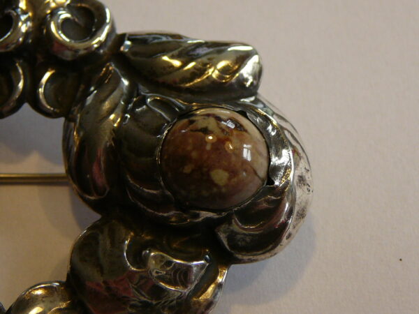 Knud Georg Jensen 826 sølv art nouveau broche - Image 5
