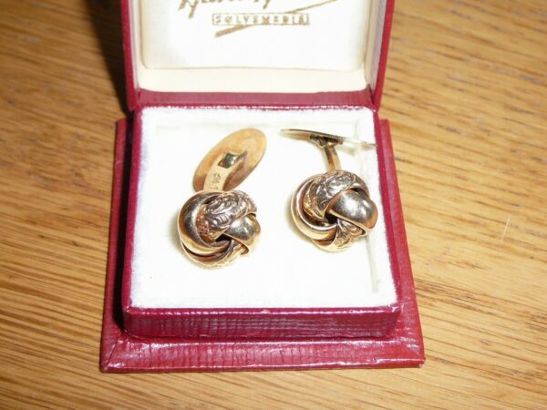 Manchetknapper 14k 585 Bernard Hertz - Image 4