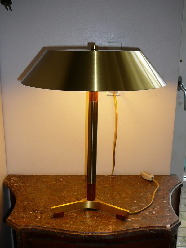 President bordlampe i messing