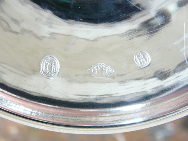 Sølvskål Kandisskål af hammerslået sølv - Image 4