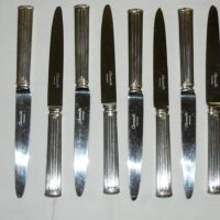 Lunch knife  silverplate Triade pattern Christofle France