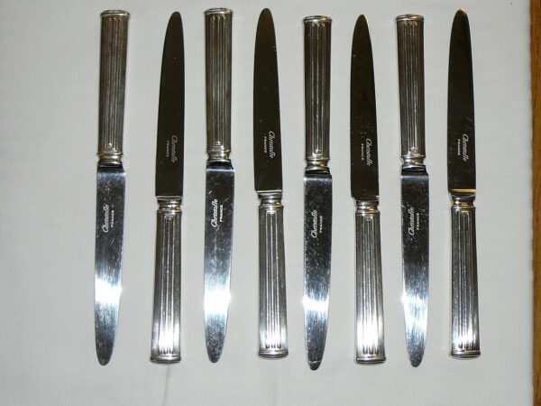 Lunch knife  silverplate Triade pattern Christofle France