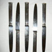 Dining knife silverplate Triade pattern Christofle France