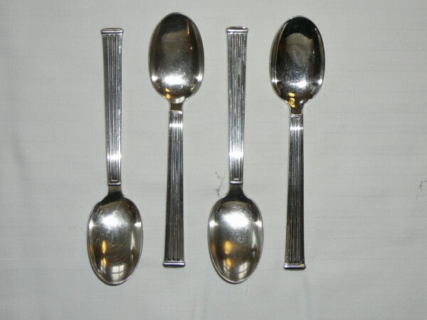 Tea spoon silverplate Triade pattern Christofle France