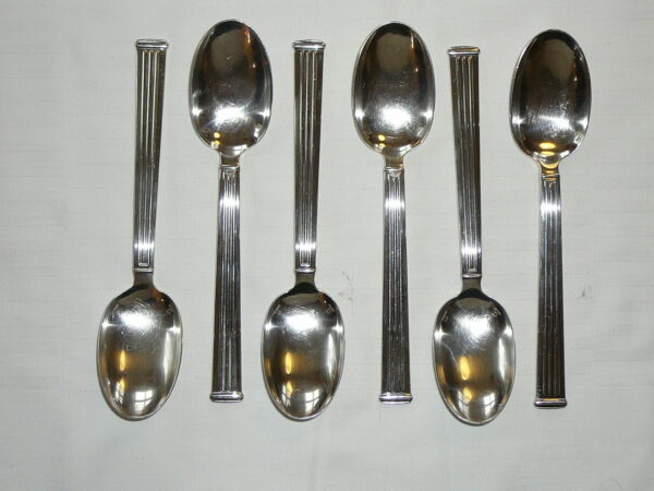 Dining spoon silverplate Triade pattern Christofle France