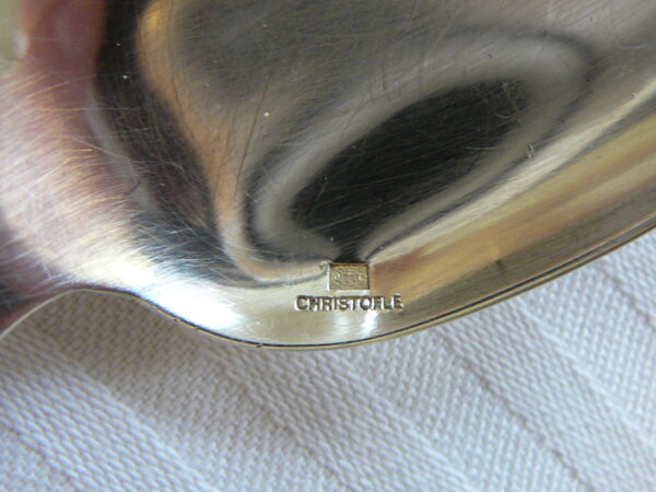 Dining spoon silverplate Triade pattern Christofle France - Image 3