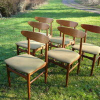 6 teak spisebordsstole fra Skovby møbelfabrik 1969