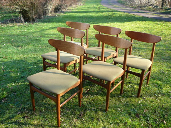6 teak spisebordsstole fra Skovby møbelfabrik 1969