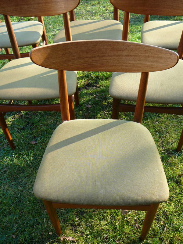 6 teak spisebordsstole fra Skovby møbelfabrik 1969 - Image 3