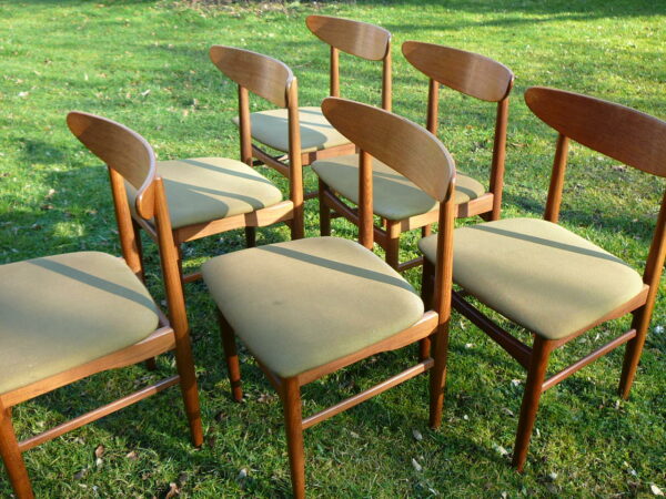 6 teak spisebordsstole fra Skovby møbelfabrik 1969 - Image 2