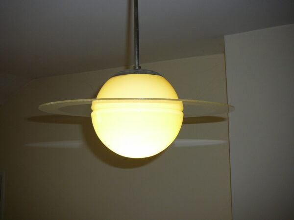 Art Deco Saturn pendel - Image 7