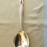 Georg Jensen Konge Acorn lille Serverings ske sterling sølv (DE)