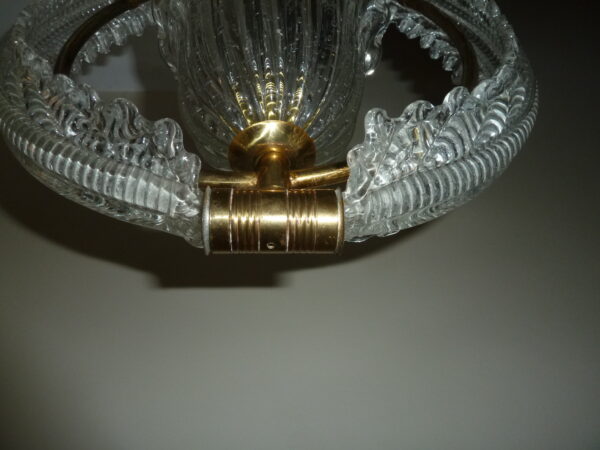 Art Deco loftlampe Murano glas messing Ercole Barovier - Image 6