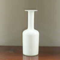 Otto Brauer flaskevase Holmegaard Hvid