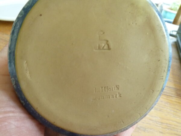 Cylindrisk riflet vase L Hjorth - Image 5