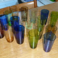 20 stk kulørte sodavandsglas model 294 Holmegaard (lot 2)