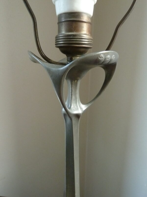 Bordlampe Art Nouveau , Kayserzinn model 4427 - Image 3