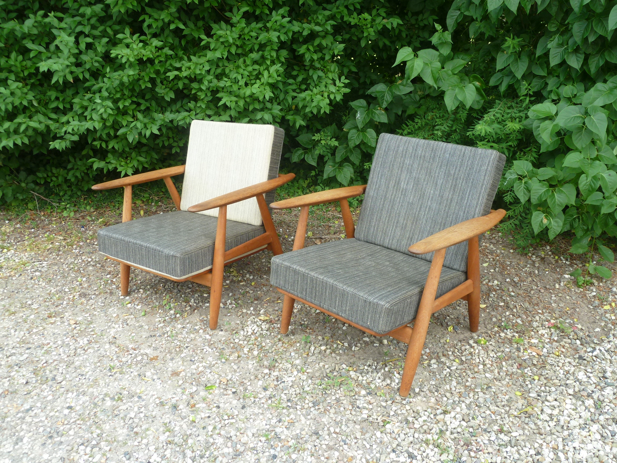 Hans J. Wegner et par vintage lænestole i eg Cigaren - Westmindeclassic.dk