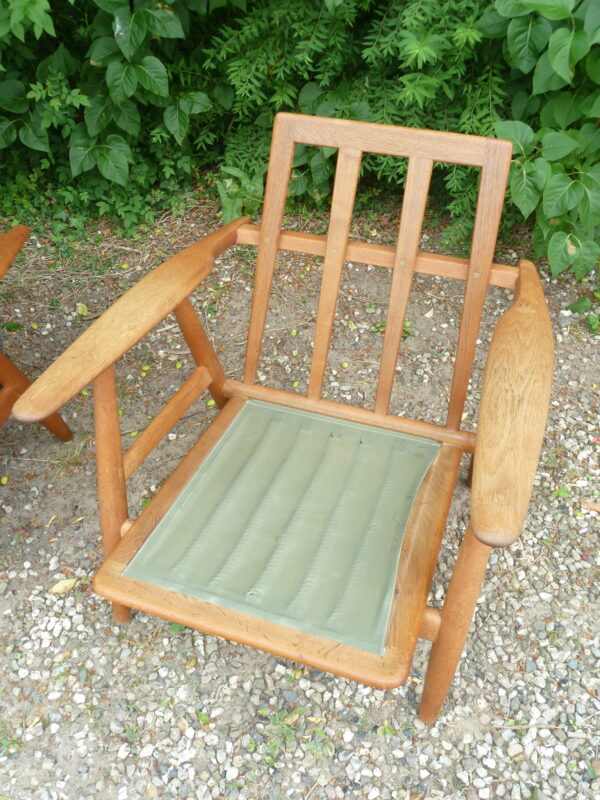 Hans J. Wegner et par vintage lænestole i eg GE240 Cigaren - Image 6