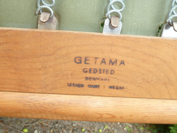 Hans J. Wegner et par vintage lænestole i eg GE240 Cigaren - Image 5