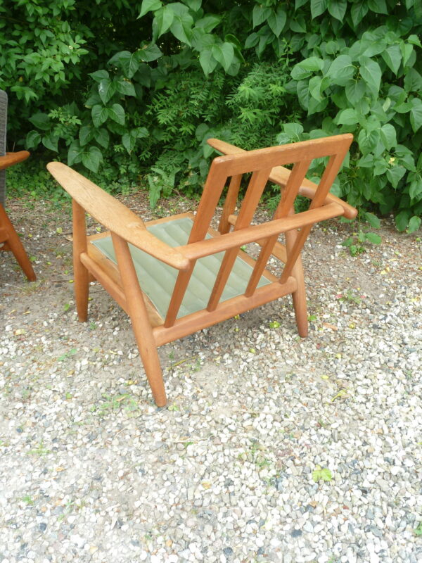 Hans J. Wegner et par vintage lænestole i eg GE240 Cigaren - Image 4