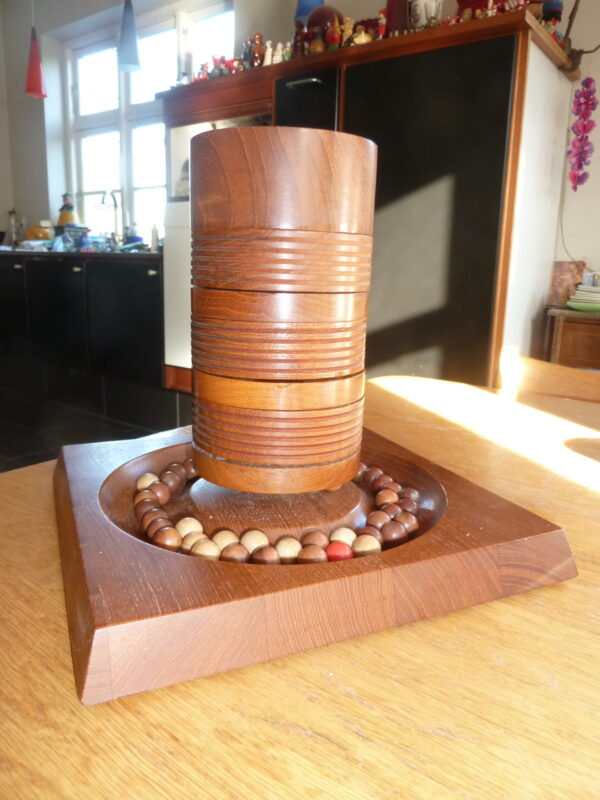 Originalt vintage teak Tårnspil Tower game Piet Hein