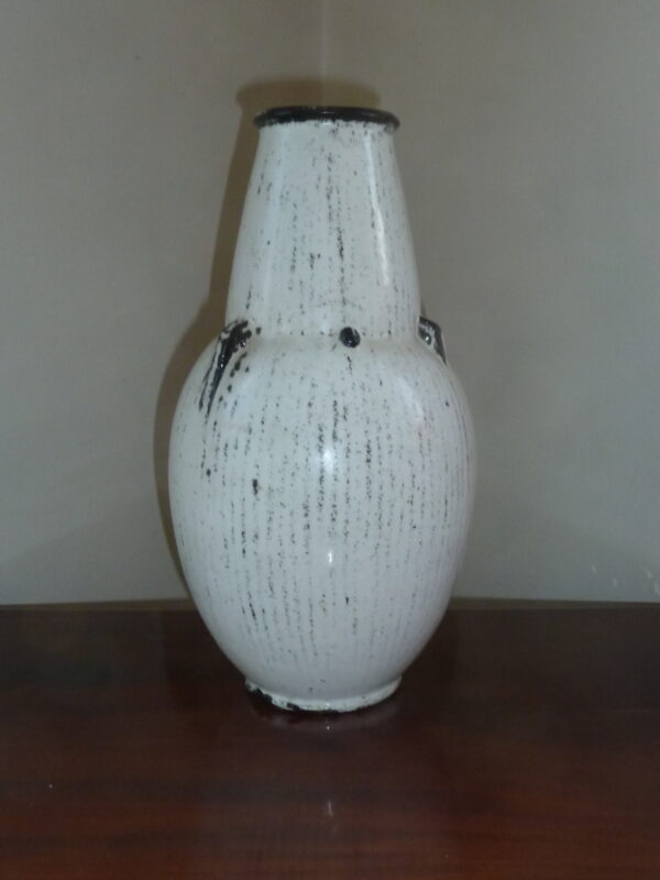 Svend Hammershøi Kähler vase sort hvid glasur - Image 2