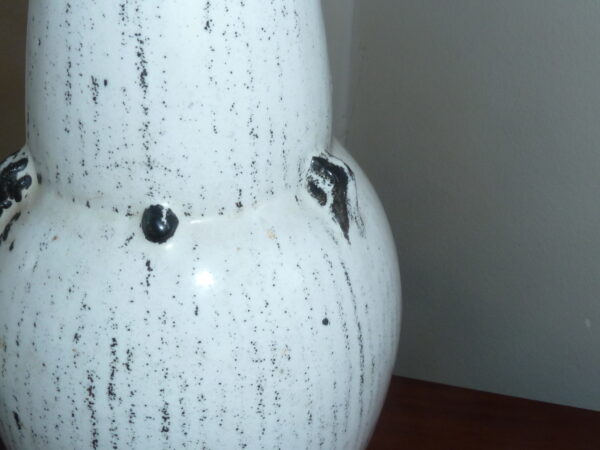 Svend Hammershøi Kähler vase sort hvid glasur - Image 5