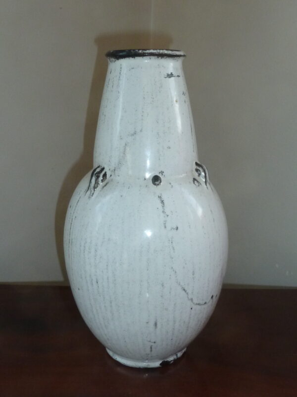 Svend Hammershøi Kähler vase sort hvid glasur - Image 3